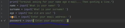 Now to access these. . Pycharm hide password input